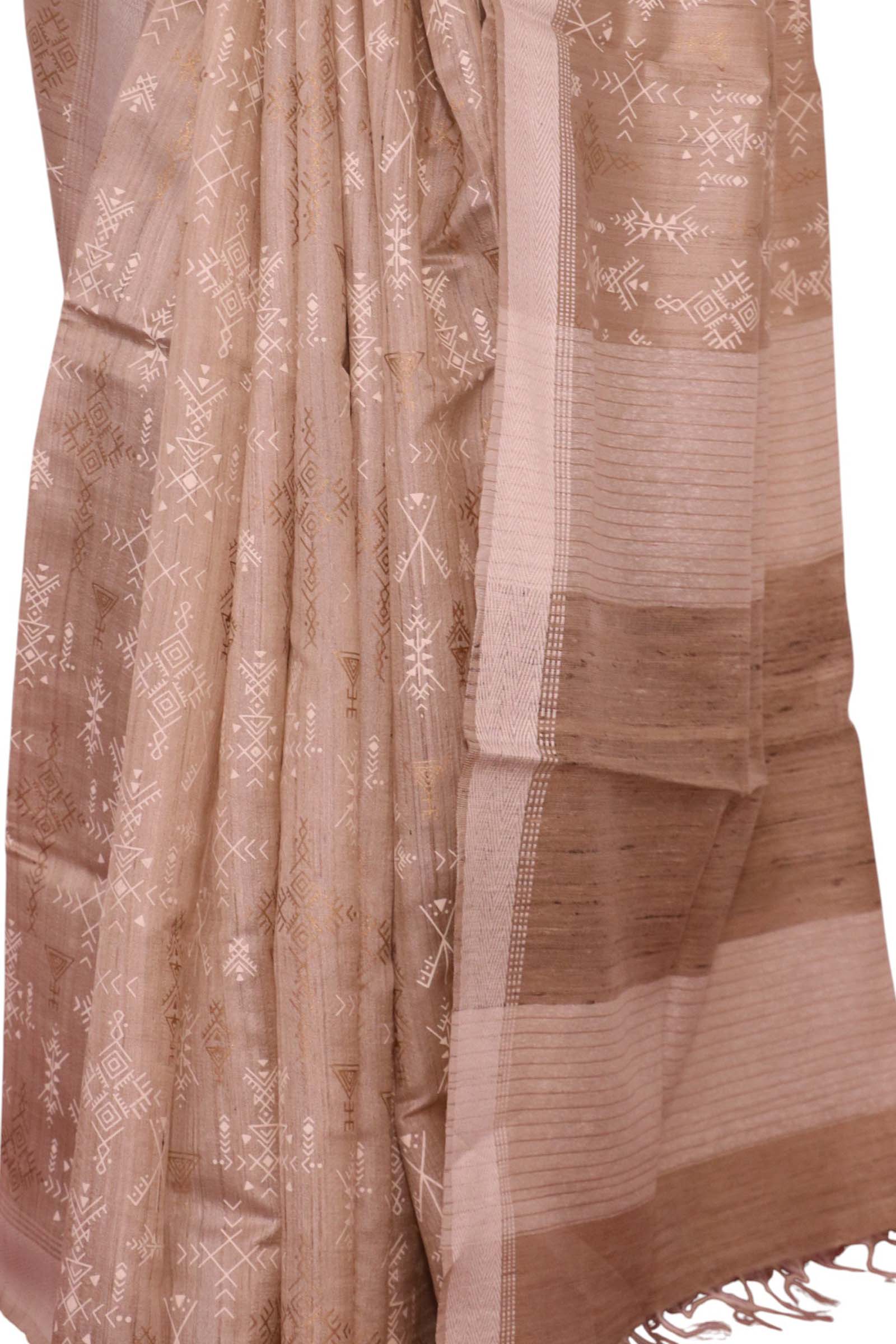 Handloom Pure Tussar Silk Saree AL203709